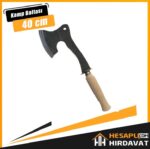 1.Sınıf Dövme Çelik Ahşap Saplı Kamp Baltası 40 cm