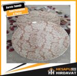 Servis Tabağı 6 parça 6 kişilik Tulü porselen