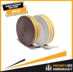 Kapı Pencere Soğuk İzolasyon Bandı Fitili Yapışkanlı 10x2 20 Mt
