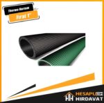 1 '' Fırat Thermo Kauçuk Bezli Lüx Bahçe Sulama Hortumu Siyah