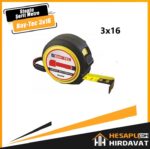 BAY-TEC 3x16 Şerit Metre 1 Stoplu KOD:62