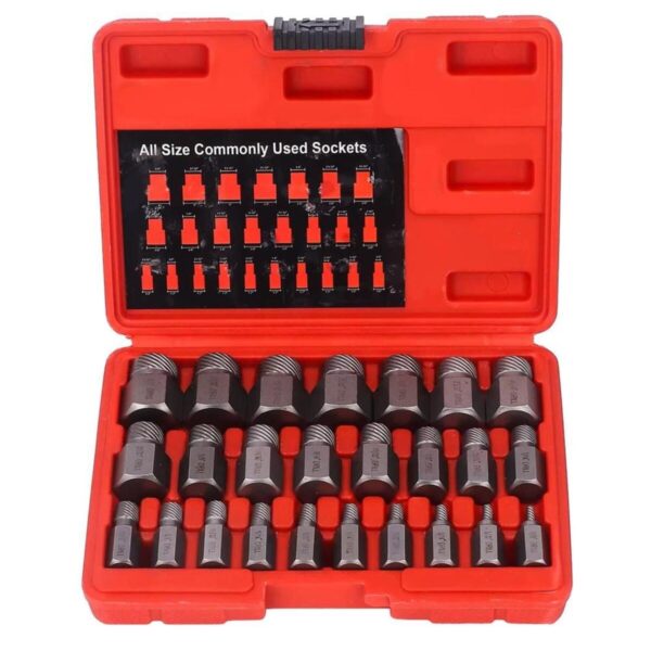 Hasarlı Kırık Civata Vida Saplama Çıkarıcı 25 Parça