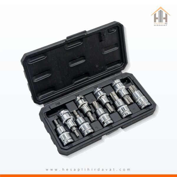 1/2'' Torx Bits Uçlu Lokma Anahtar Takımı 9 Parça