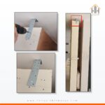 3 Ad L Demir Gönye Köşebent 2x40x40x160mm - Deprem Mobilya Dolap Sabitleme Köşe Birleştirme Aparatı