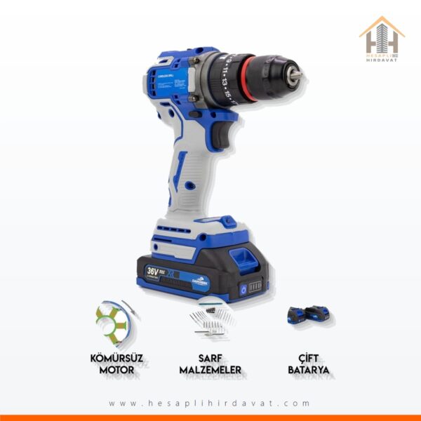 36 V 10 mm Blue Çelik Mandren