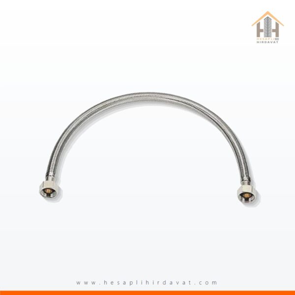 3/8*3/8 Paslanmaz Klozet Bağlantı Flex Hortum 100 cm (Dişi-Dişi)