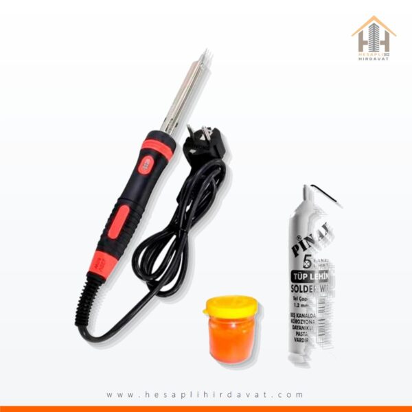 60 Watt Profesyonel Lehim Makinesi Tel ve Pasta Tam Set