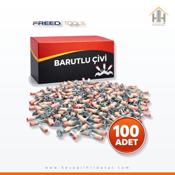Barutlu Çivi 100 Adet Beton Çivisi Çivi Tabancası Çivisi