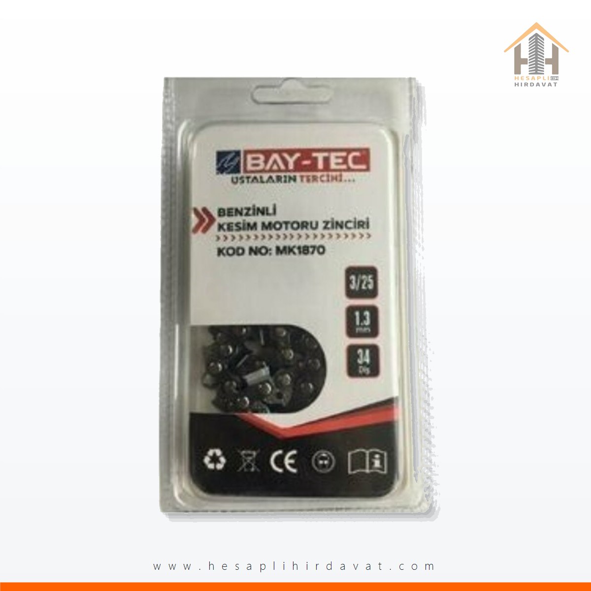 baytec-benzinli-kesim-motoru-zinciri-325-13-mm-34-dis-hh-15728 Bay-Tec Benzinli Kesim Motoru Zinciri 3/25 - 1.3 MM 34 Diş