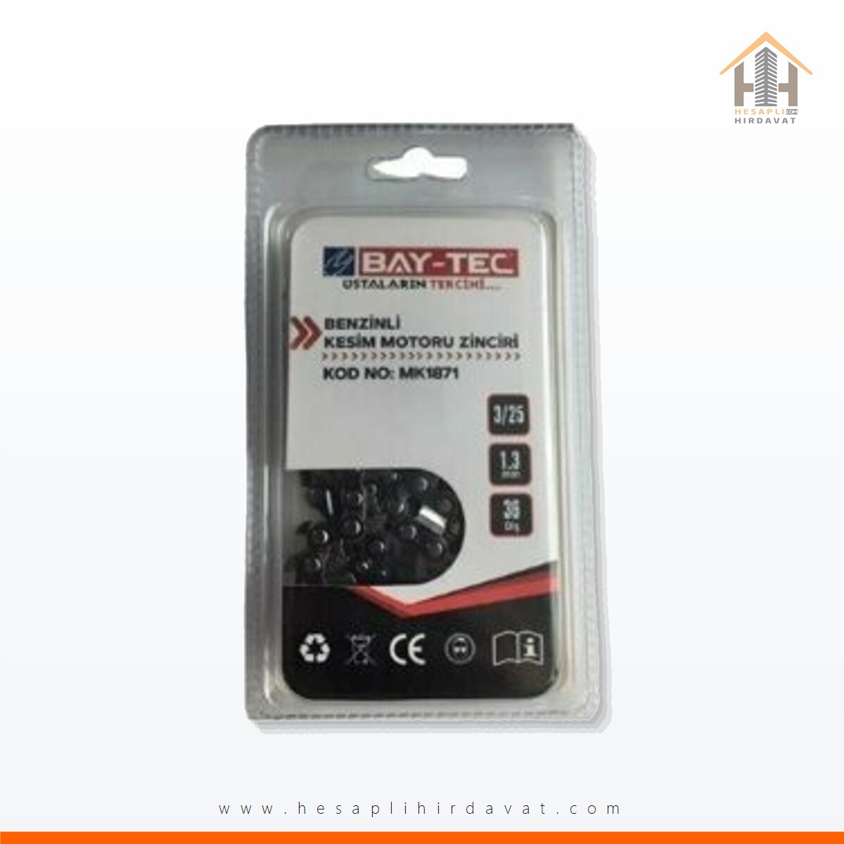 baytec-benzinli-kesim-motoru-zinciri-325-13-mm-36-dis-hh-15732 Bay-Tec Benzinli Kesim Motoru Zinciri 3/25 - 1.3 MM 36 Diş