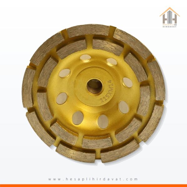 Beton Taşlama Elmas Çanak Disk Çift Sıra Segmanlı 115 mm Yüzey Temizleme