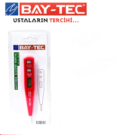 Dijital Kontrol Kalemi Tornavida VOLTAJ ÖLÇER BAY-TEC Profesyonel