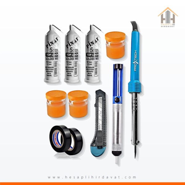 Full Set Lehim Makinesi - Kalem Havya -leyim Tel -pasta Full Set-fırsat Paket