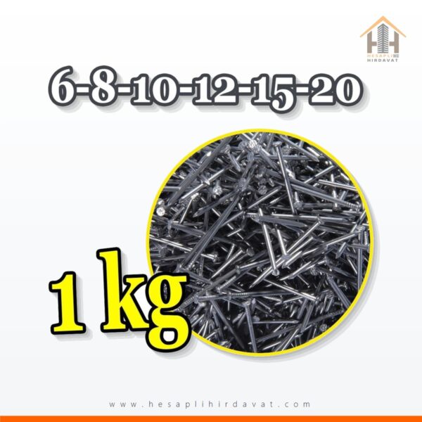 Genel Amaçlı Başlı İnşaat Ahşap Çivisi 6-8-10 1 Kg