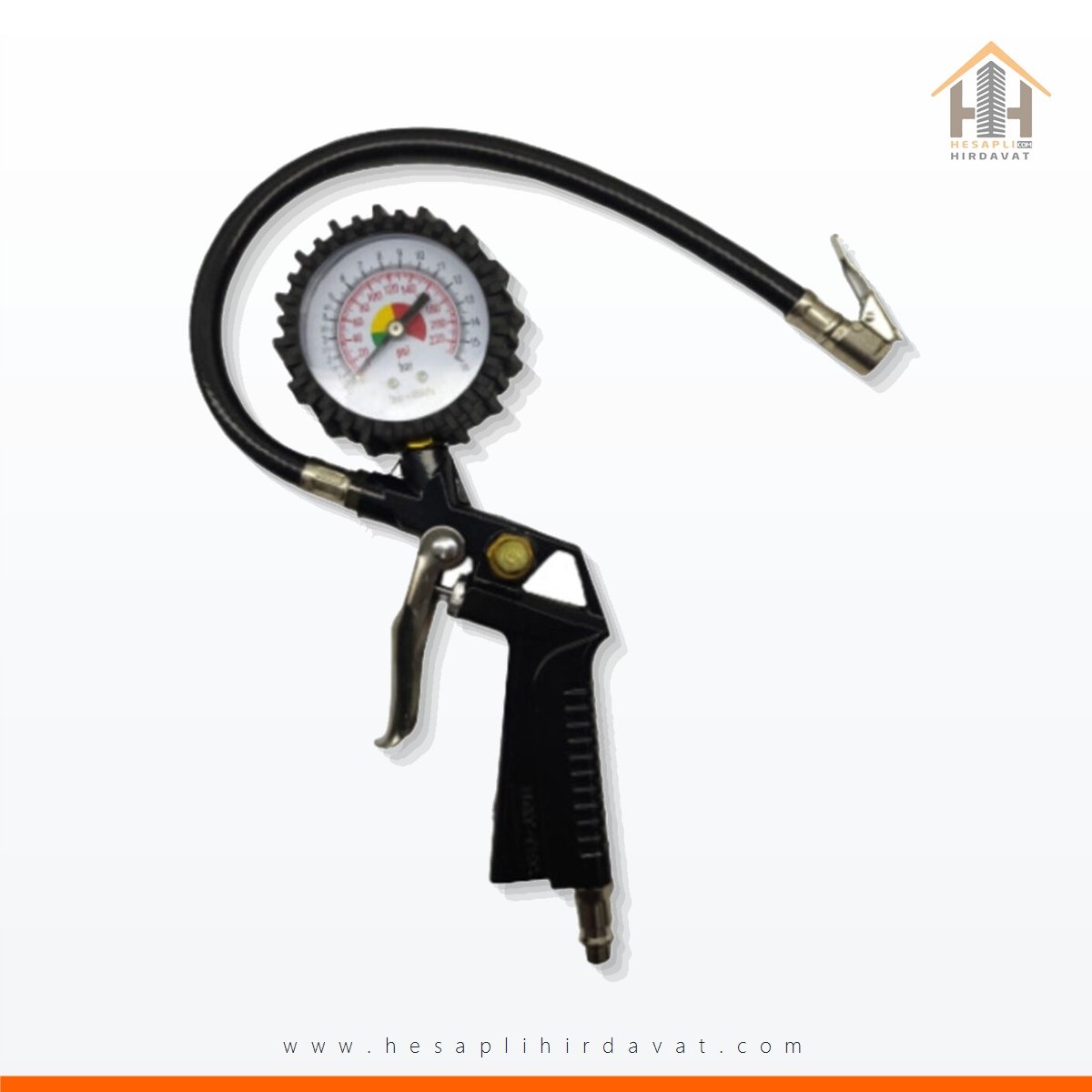 Mk1296 Hava Saatli Lastik Şişirme Tabancası Göstergeli