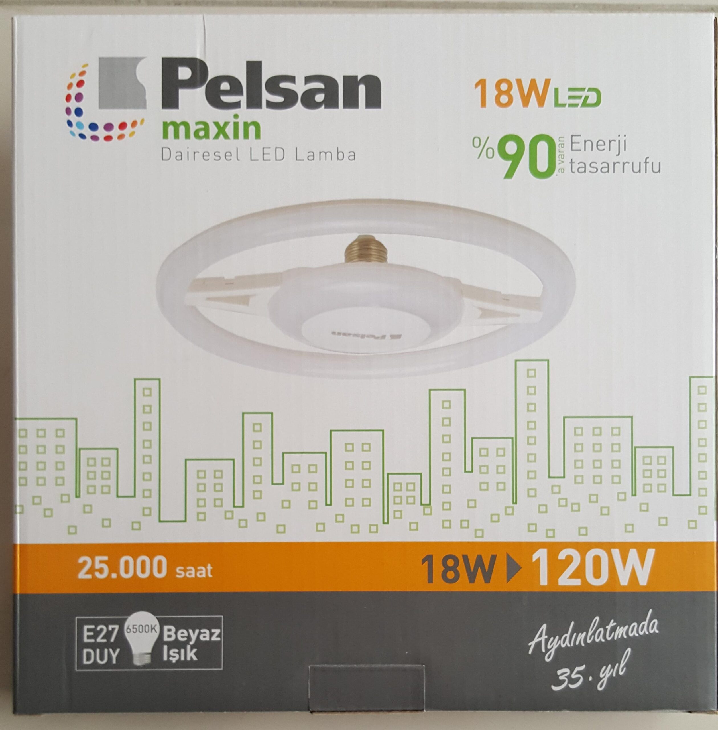 PELSAN LED DAİRESEL LAMBA 18W LED %90 ENERJİ TASARRUFU