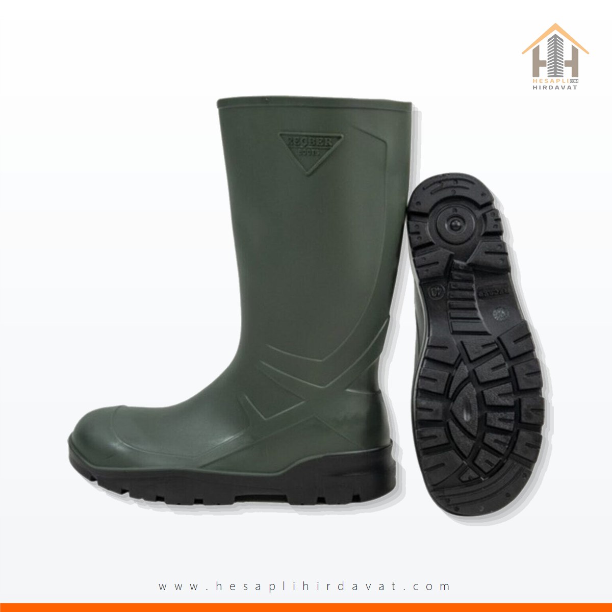 recber-gunluk-kullanim-soft-pvc-uzun-haki-cizme-no-43-hh-16037 Reçber Günlük Kullanım Soft Pvc Uzun Haki Çizme No: 43