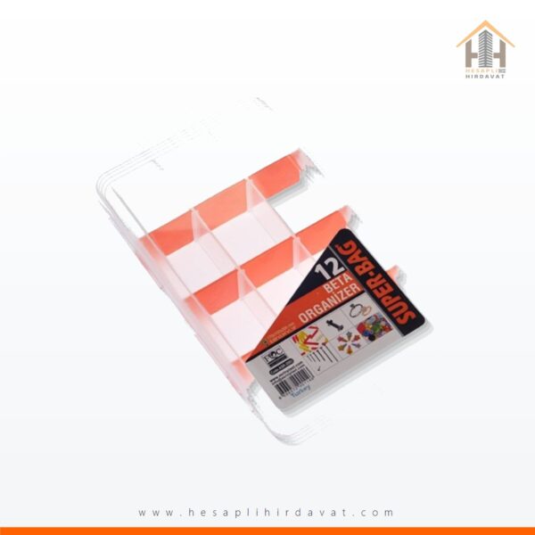 Süper-bag Beta 12 Bölmeli Organizer (170x100x30mm)