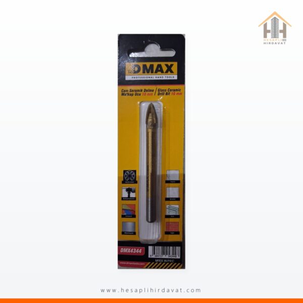 10 mm Cam Seramik Delme Matkap Ucu DMAX DMX4344