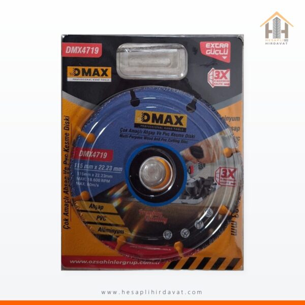 115 mm Çok Amaçlı Ahşap PVC Alüminyum Kesme Diski DMAX DMX4719