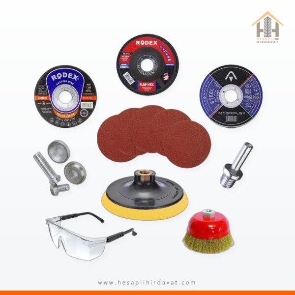 16 Parça Spiral Avuç Içi Taşlama Cırt Zımpara Ahşap Inox Metal Kesici Kesme Flap Disk