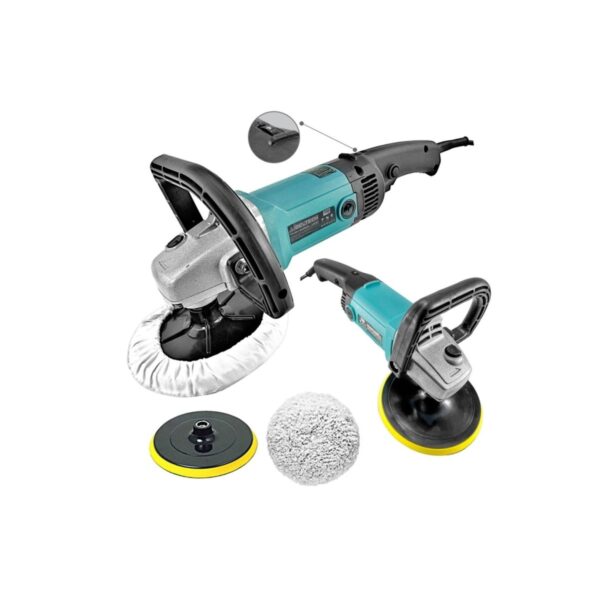 180mm 1200w Profesyonal Devir Ayarlı Pasta Cila Parlatma Polisaj Makinesi