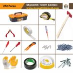 212 Parça Ekonomik Takım Çantası SET