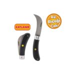 (4'LÜ SET) Eğri Uçlu Ve Düz Uçlu Bağ Aşı Bıçağı Çakısı Aşı Macunu Aşı Bandı Ağaç Dal Aşılama