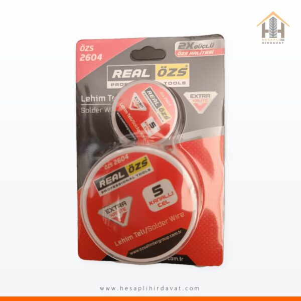 5 Kanallı Lehim Teli 2'li Set Real Özs ÖZS 2604