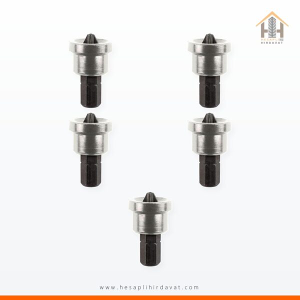 5'li Şapkalı Alçıpan Vidalama Bits Ucu 25 Mm Yıldız Ph2 S2 Çeliği Uç Paket