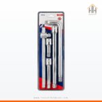 5 Parça 1/2" T Kol ve Ara Uzatma Kolu Seti (250mm T Kol - 250mm L Kol ve "250-125-75" mm