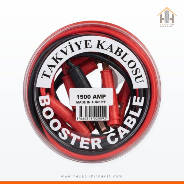 Akü Takviye Kablosu 1500 A 3 m Çantalı