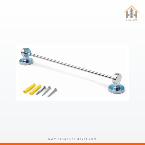 Besa Uzun Havluluk Krom Banyo Havlu Askısı