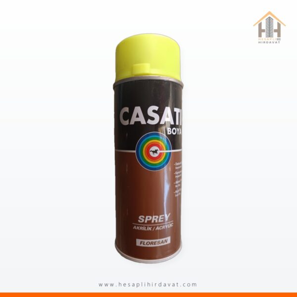 Casati Akrilik Sprey Boya 400 ml S516 Floresan Sarı