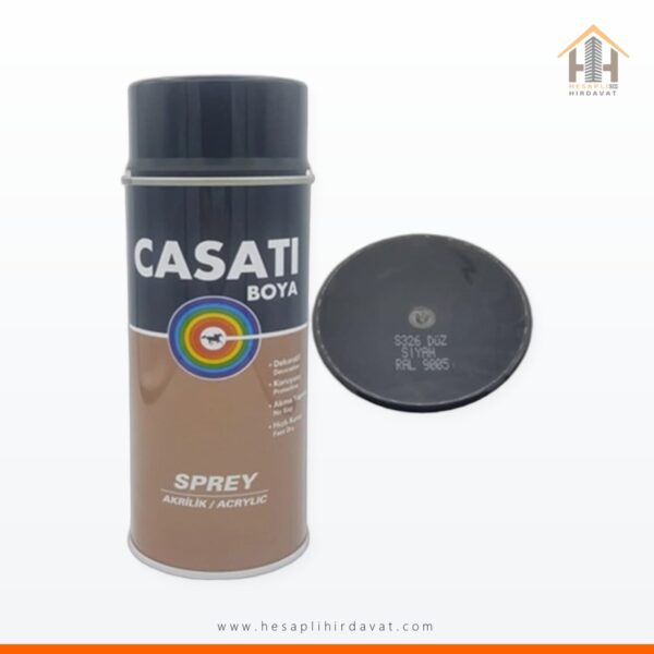 Casati Ral 9005 Siyah Sprey Boya 0,4 L