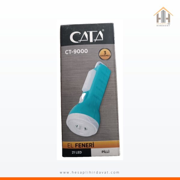 Cata CT-9000 21 LED Pilli El Feneri 3 Kademeli