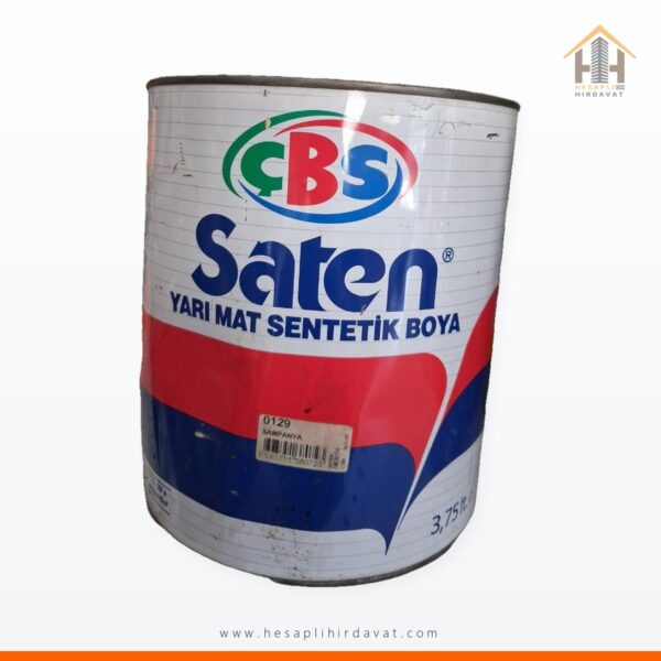 ÇBS Saten Yarı Mat Sentetik Boya 3,75 L 0129 Şampanya