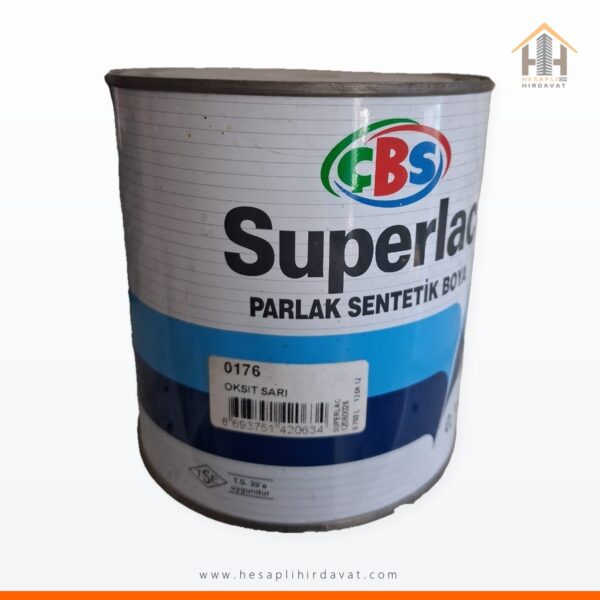ÇBS Superlac Parlak Sentetik Boya 0,75 L 0176 Oksit Sarı