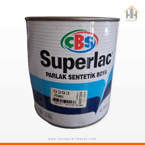 ÇBS Superlac Parlak Sentetik Boya 0,75 L 0393 Pembe