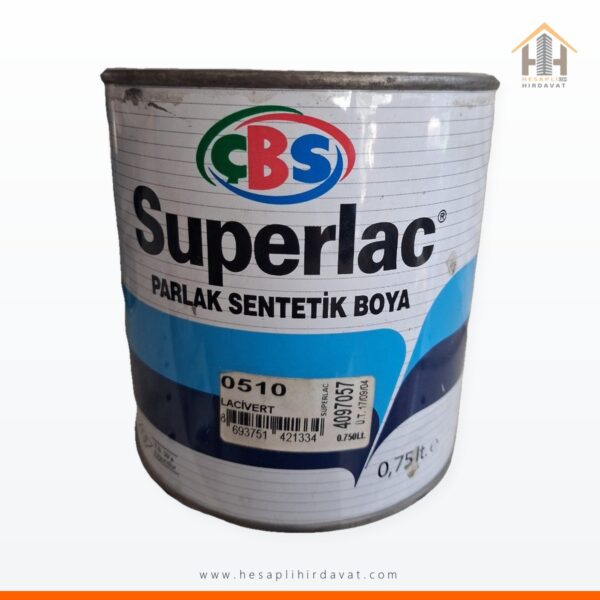 ÇBS Superlac Parlak Sentetik Boya 0,75 L 0510 Lacivert