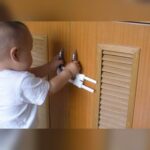 Çekmece Kapı Çocuk Bebek Güvenlik Kilidi Raylı Dolap Plastik Kilit