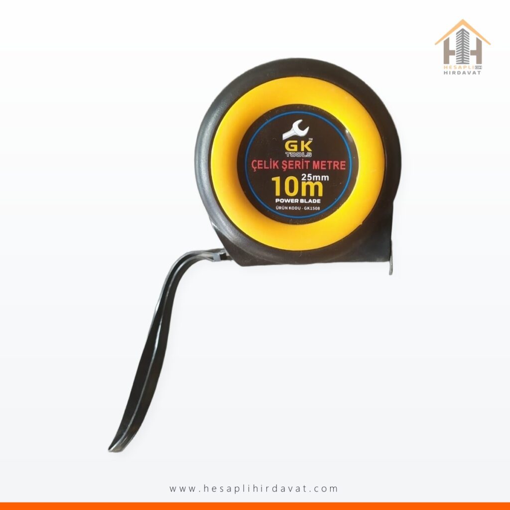 Cırcırlı Çelik Şerit Metre 10x25 mm 10 mt