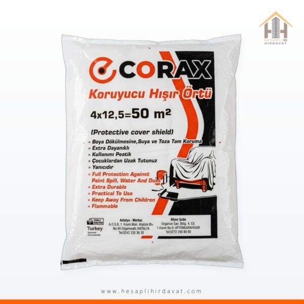 Corax Koruyucu Hışır Örtü 4 x 12,5 m 50 m2
