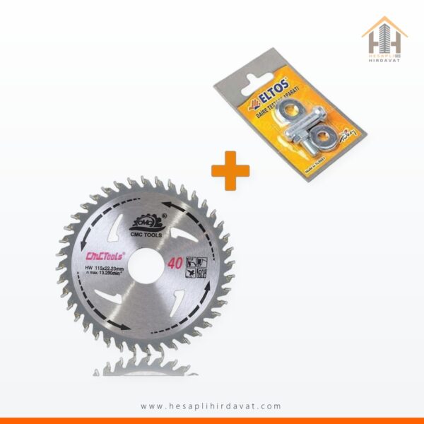 Daire Testere Bıçağı Ahşap Testeresi 115MM + Matkap Aparatı