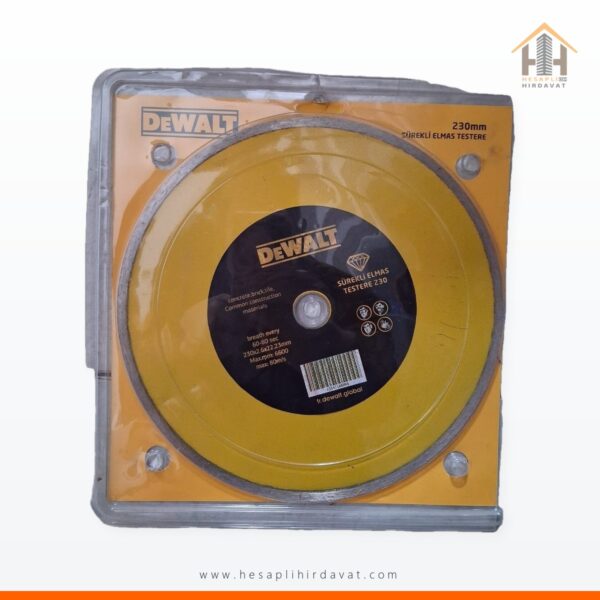 DeWalt 230 mm Sürekli Elmas Testere Disk 22,23 mm Beton Tuğla Seramik Kesme