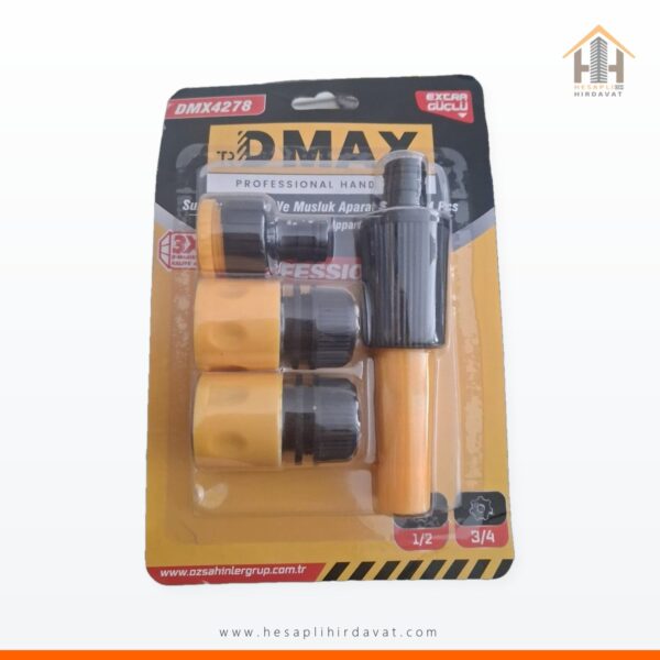 DMAX Hortum ve Musluk Bağlantı Seti 1/2-3/4 DMX4278