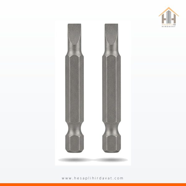 Düz Bits Uç 50 mm Yassı Uç Altıgen Saplı 2 Adet