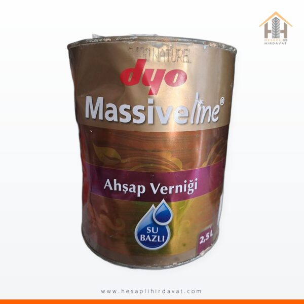 DYO Massiveline Su Bazlı Ahşap Verniği 2,5 L Naturel