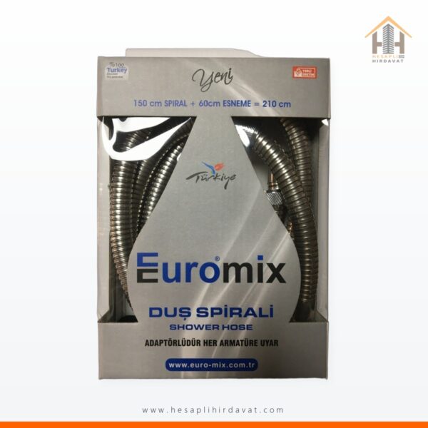 Euromix Duş Spiral Hortumu 160 + 50 cm