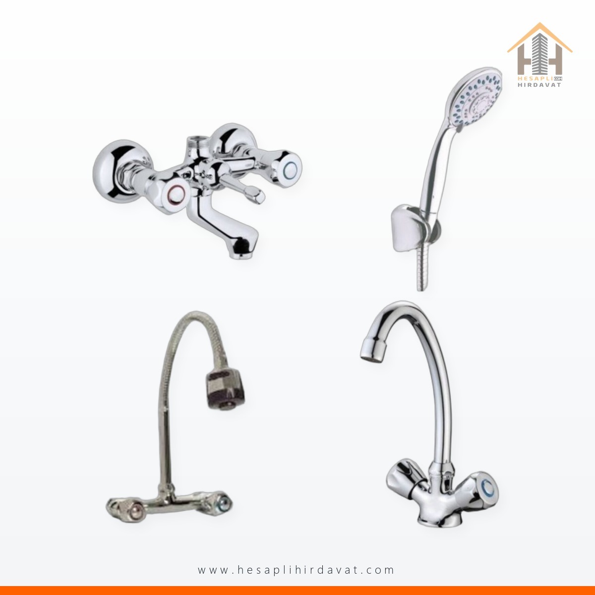 hesapli-hirdavat-klasik-cevirmeli-banyo-kugu-evye-spiralli-l-hh-15528 Hesaplı Hırdavat Klasik Çevirmeli Banyo + Kuğu Evye + Spiralli Lavabo Bataryası + Duş Takımı